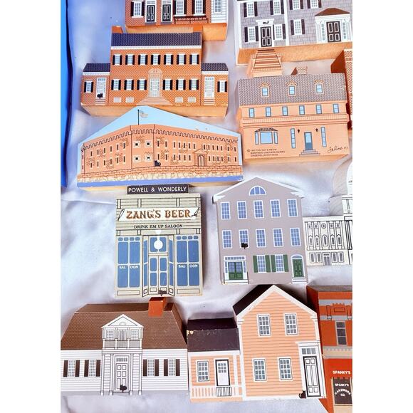 Rare Huge Lot 47 Cat’s Meow Village Signed Faline 1987–1997 Civil War Series - Picture 10 of 15